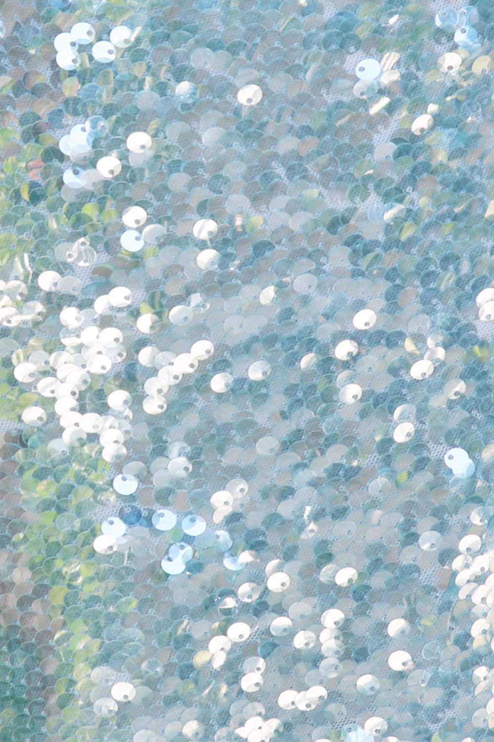 Aqua Sequins Skirt