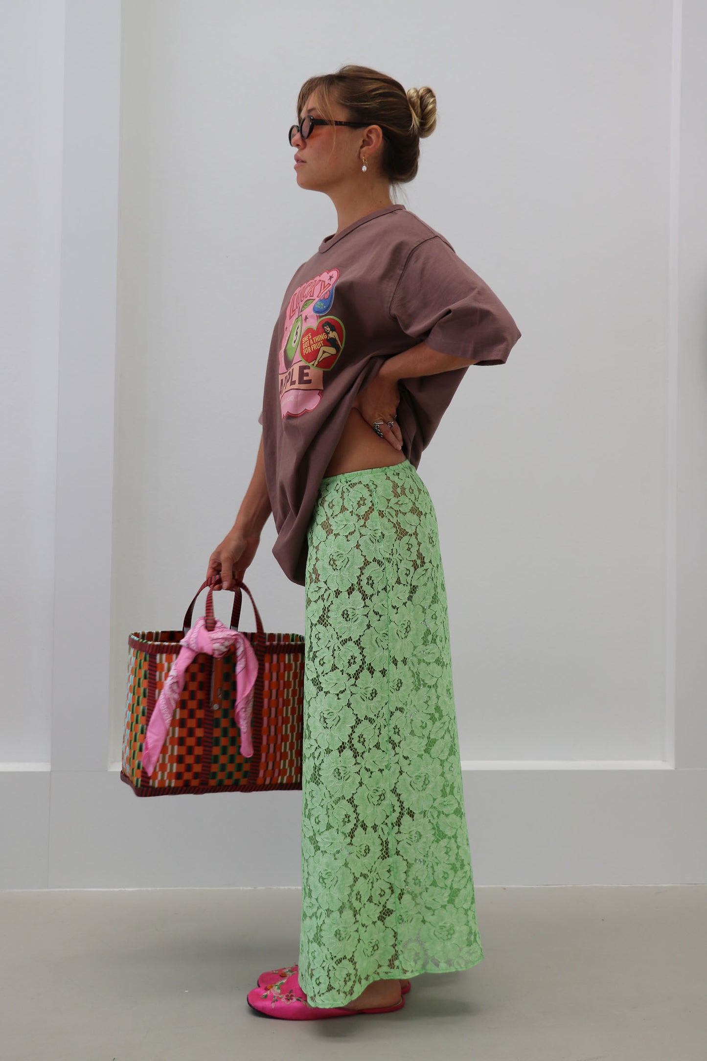 Mela Lace Midi Skirt
