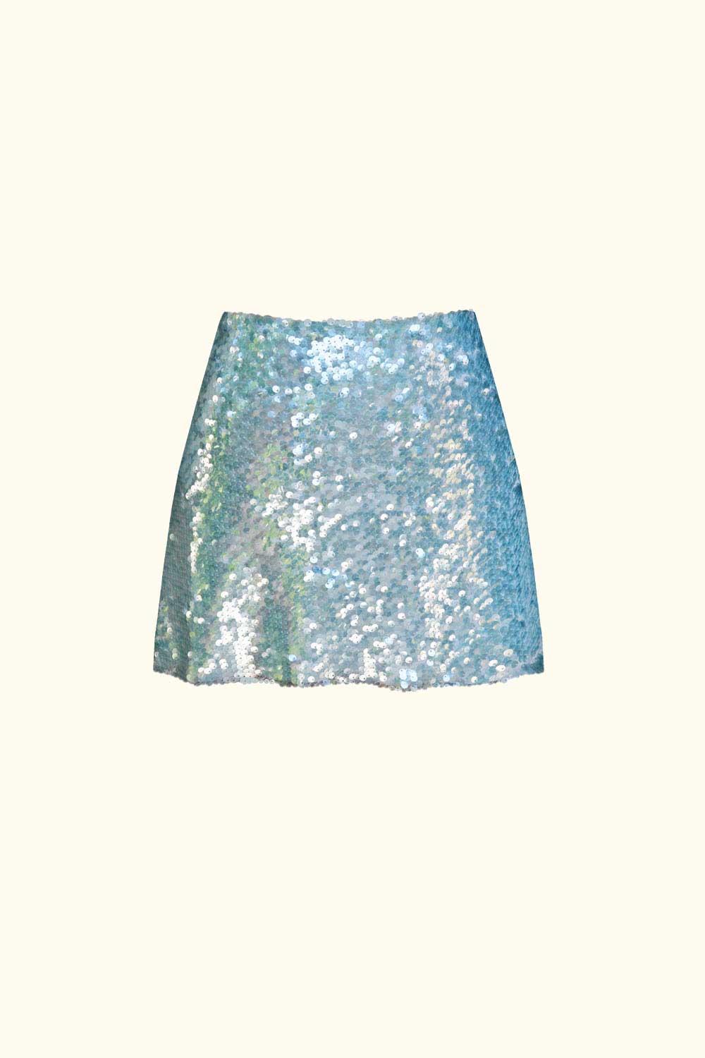 Aqua Sequins Skirt