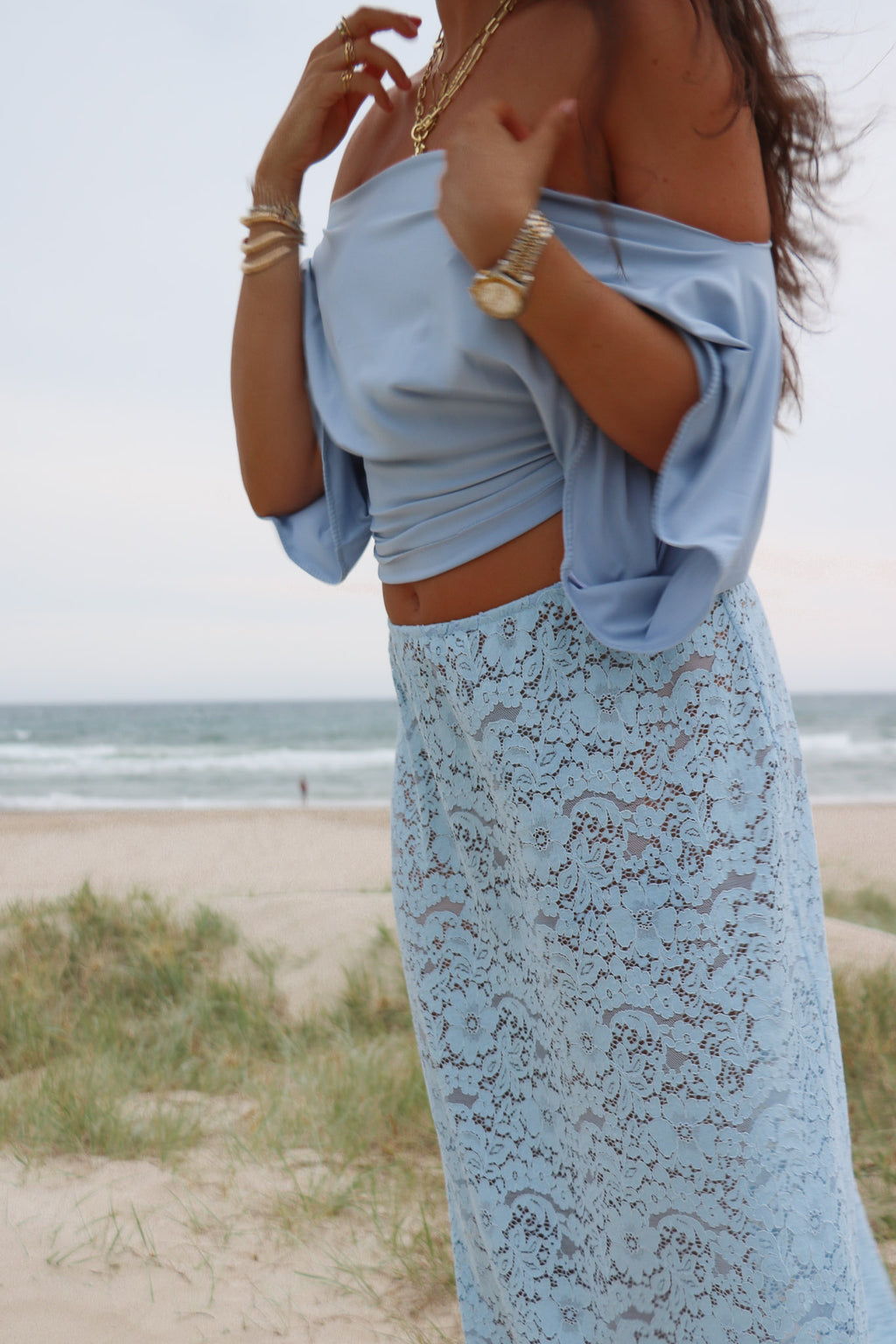 Bluette Lace Midi Skirt
