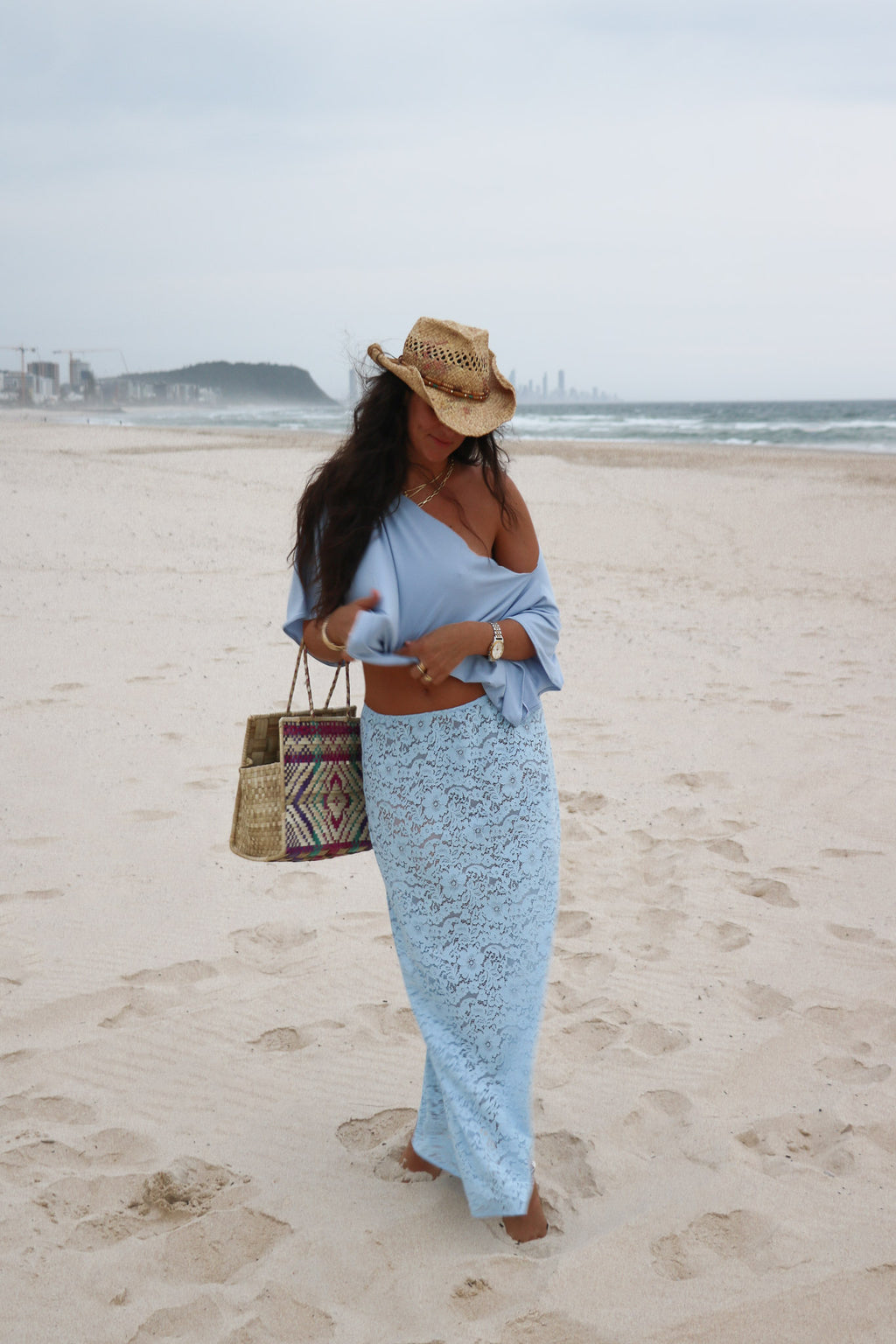 Bluette Lace Midi Skirt