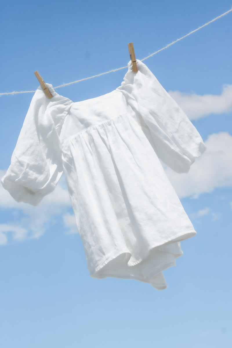 Azuma Mini White Linen Dress