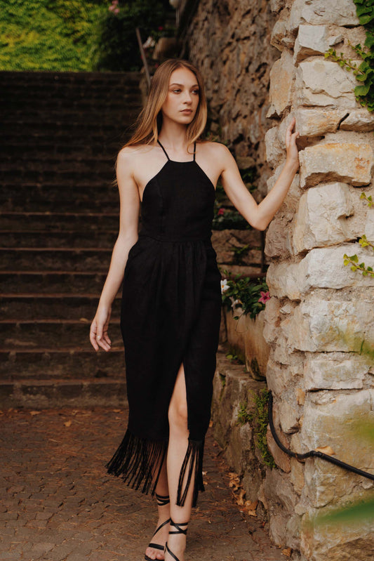 Arenal Fringes Midi Dress