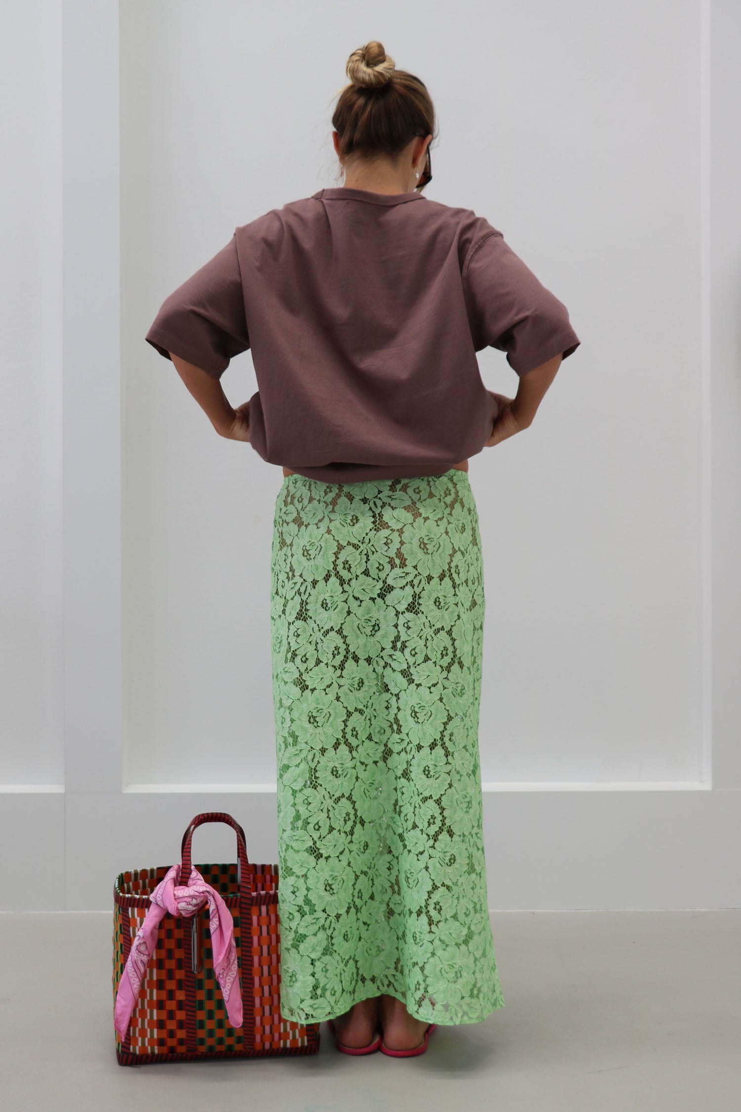 Mela Lace Midi Skirt