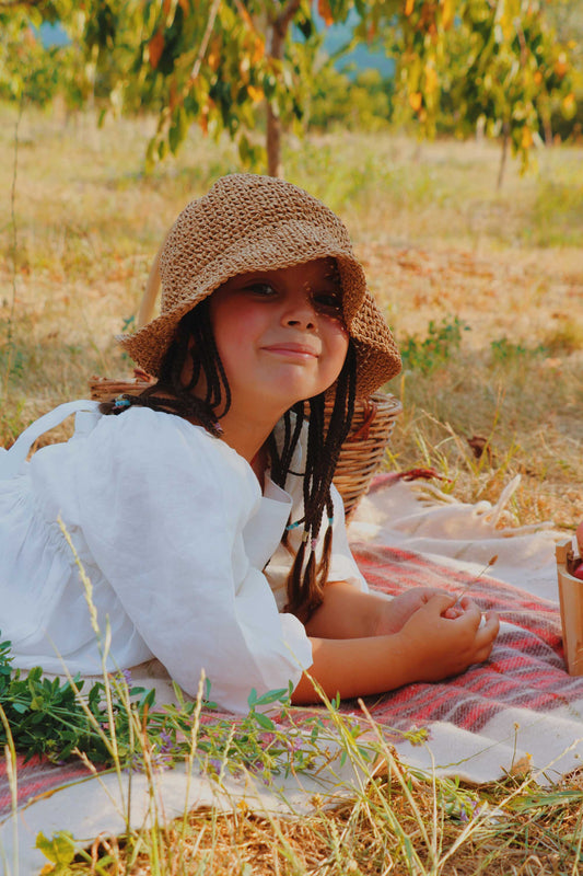 Azuma Mini White Linen Dress