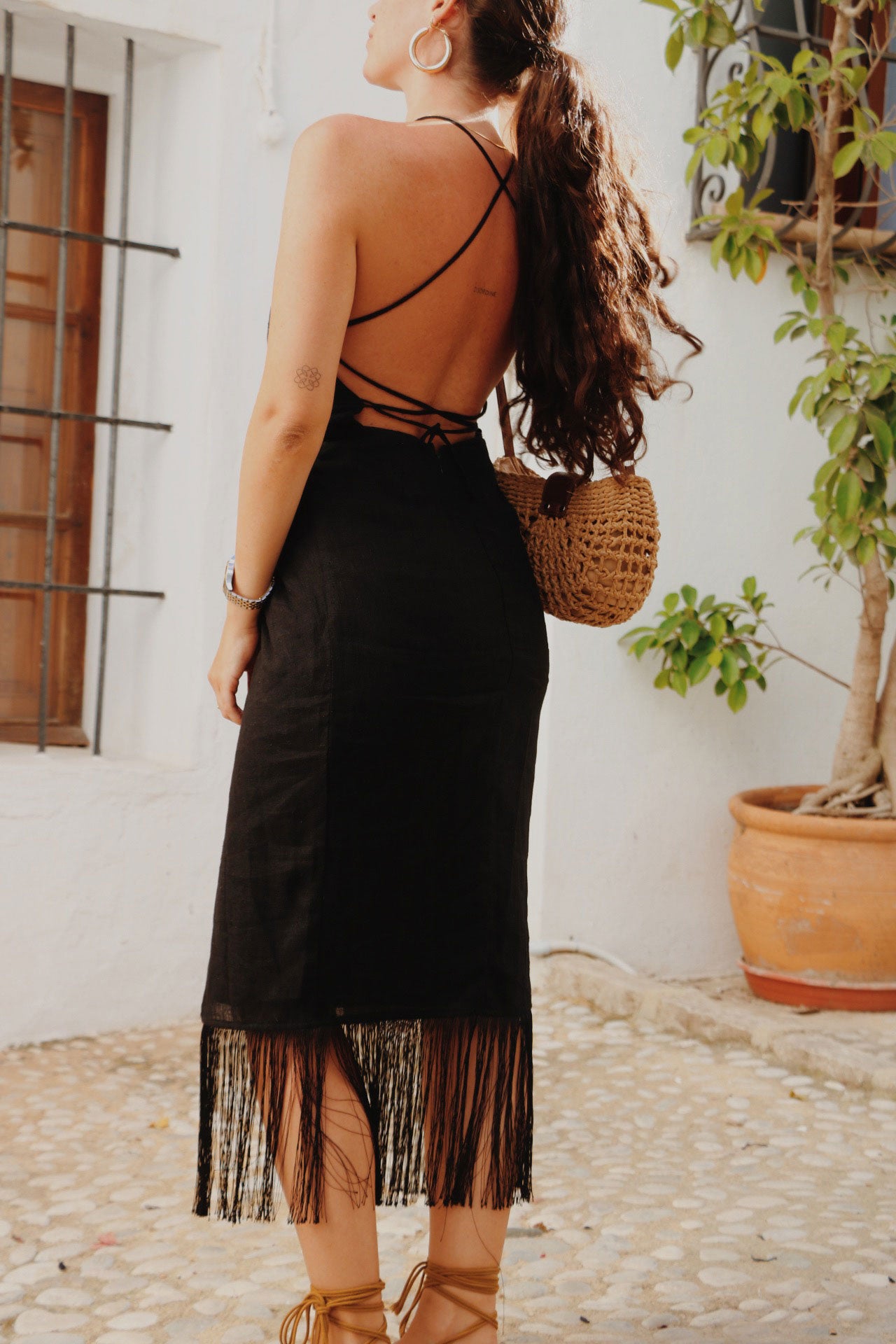 Arenal Fringes Midi Dress