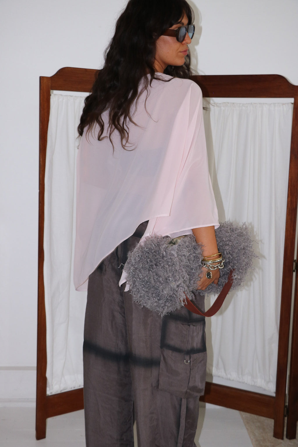 Aria Chiffon Top - Ballet Pink