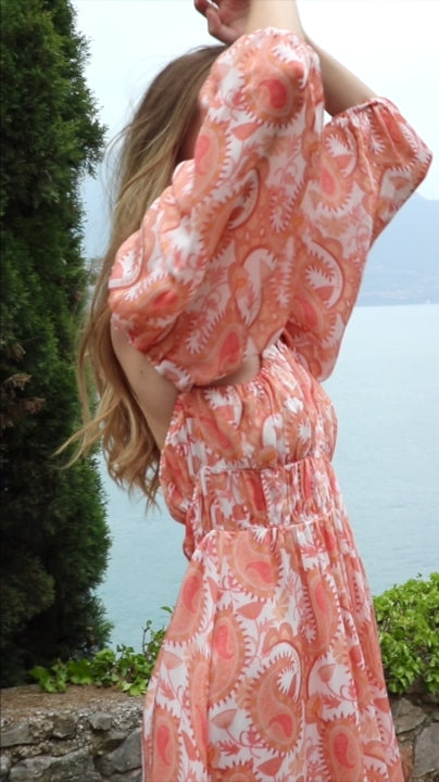 Fayal Paisley Bemberg Maxi Dress