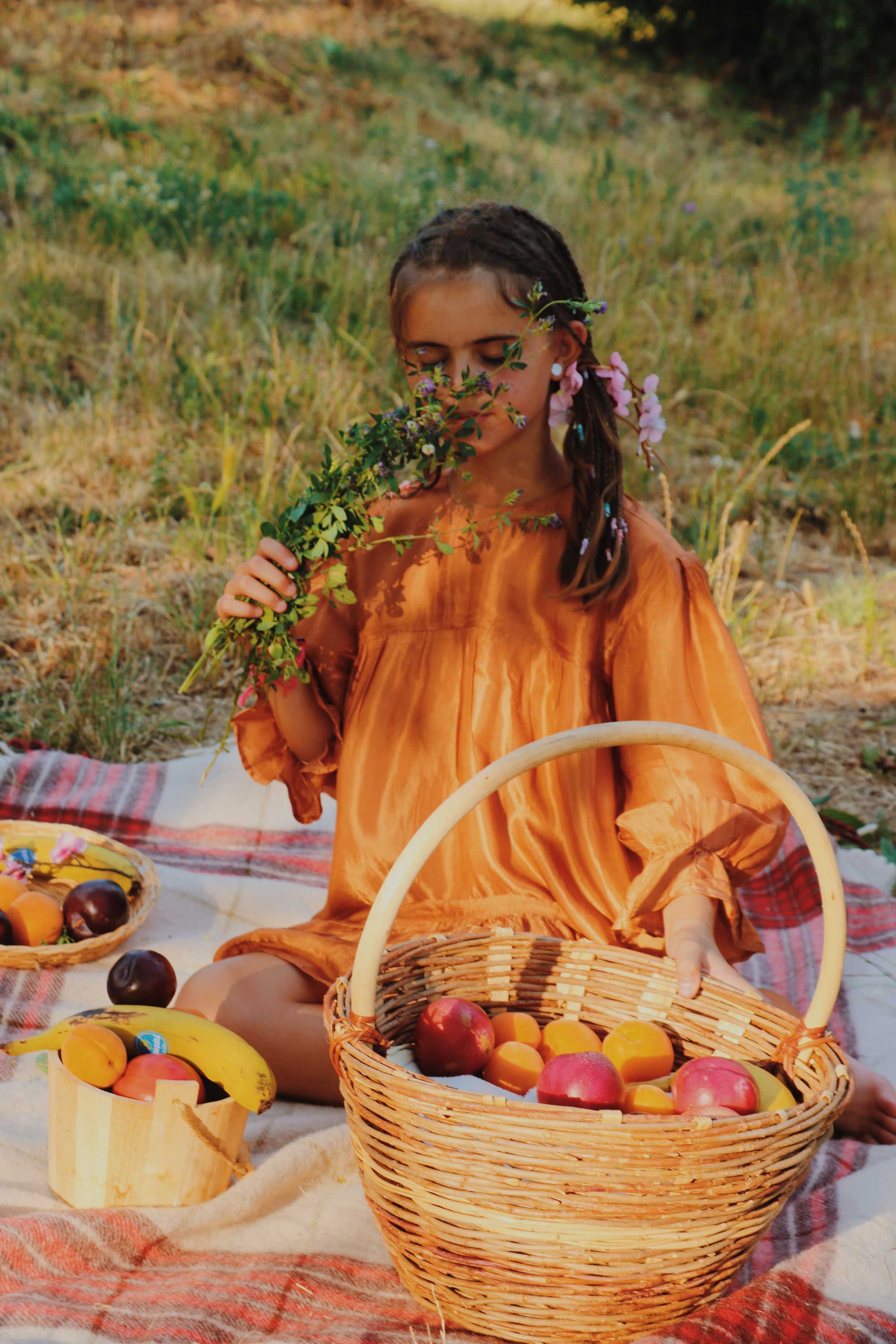 Merapi Mini Terracotta Bemberg Dress