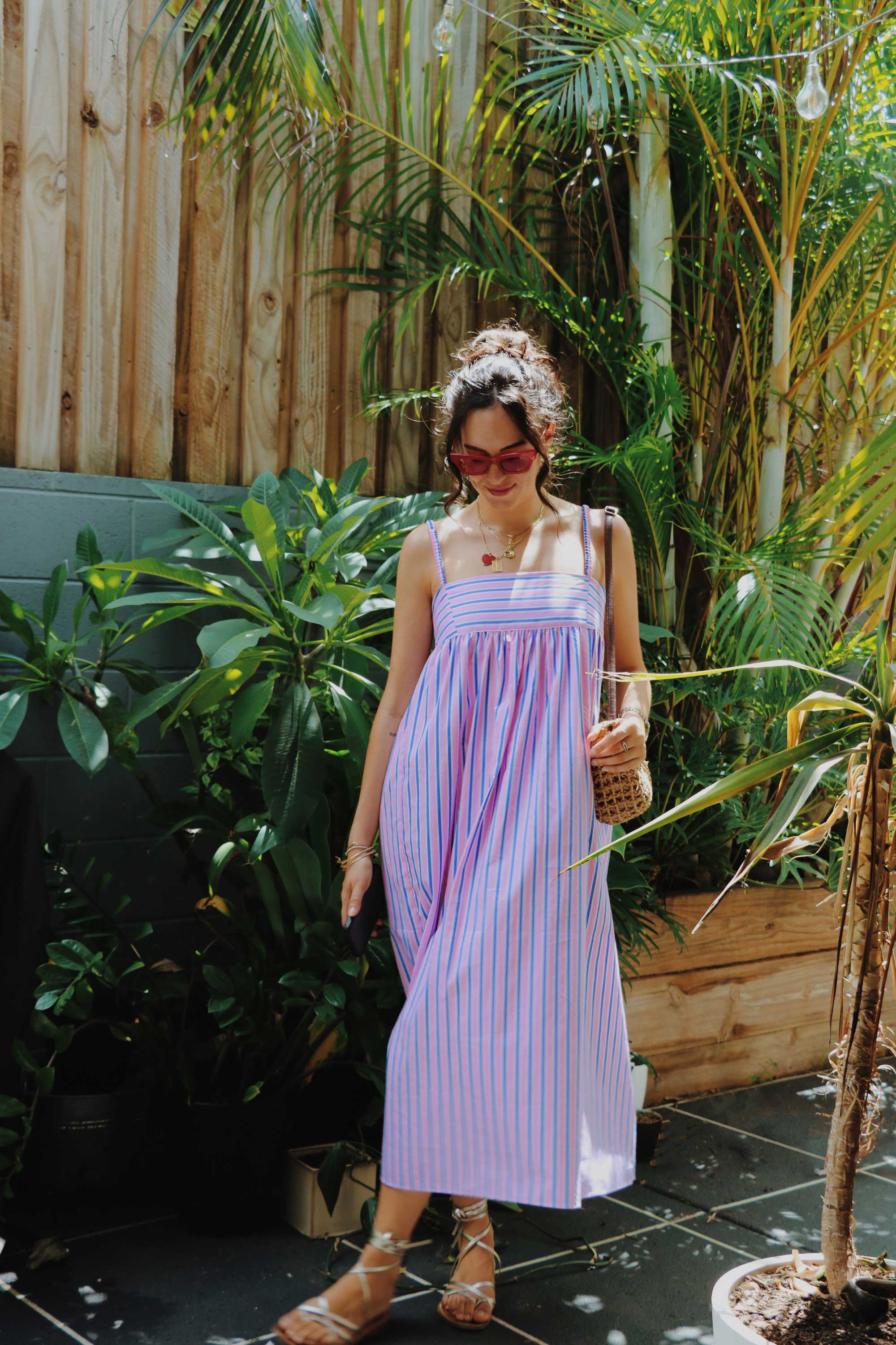 fiama maxi dress LPA Fiama Maxi Dress in Bone