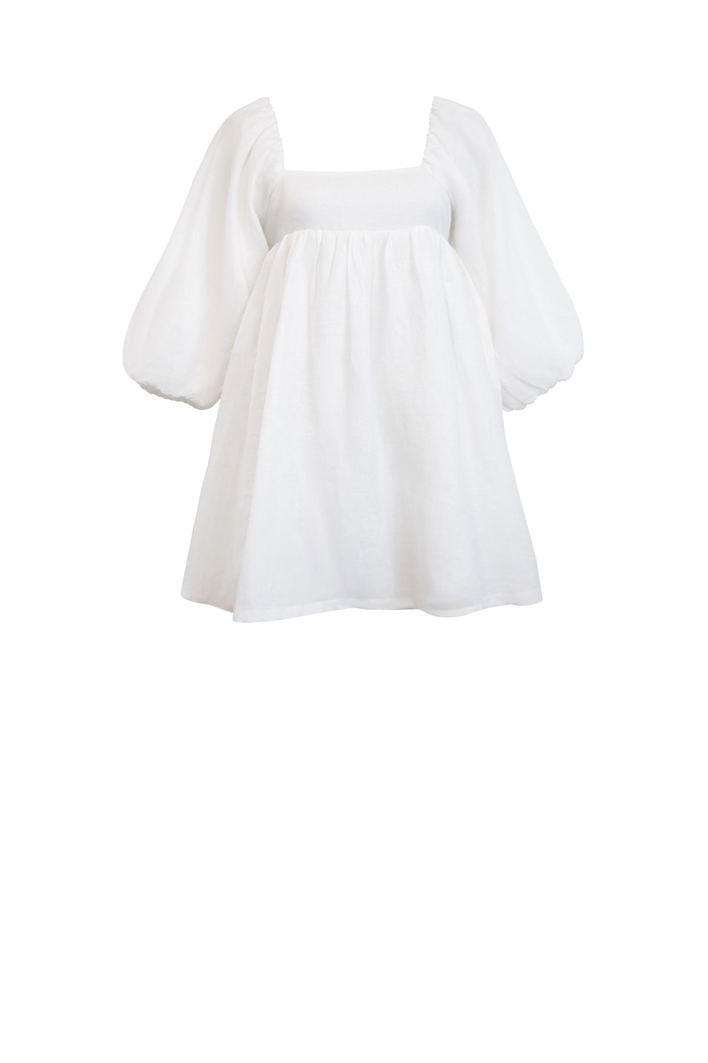 Pacaya White Linen Mini Dress